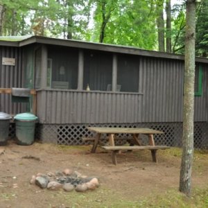 Fire pit and picnic area