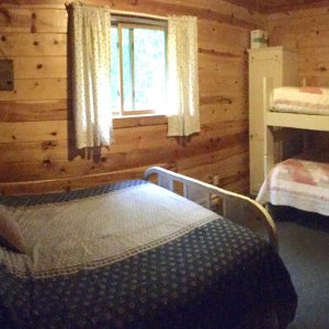 Bedroom 2: with full and bunk beds